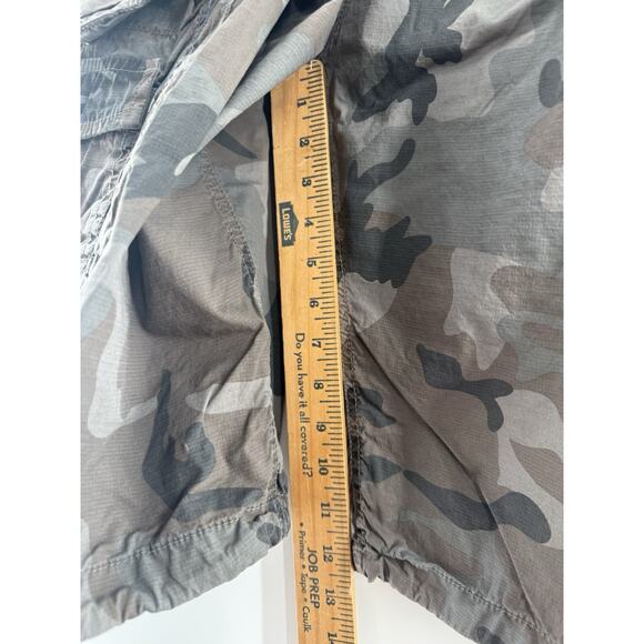 Men's Cargo Shorts Elastic Waist Multi Pocket Hiking Outdoor Camo Cotton Sz 42.. - Picture 9 of 16